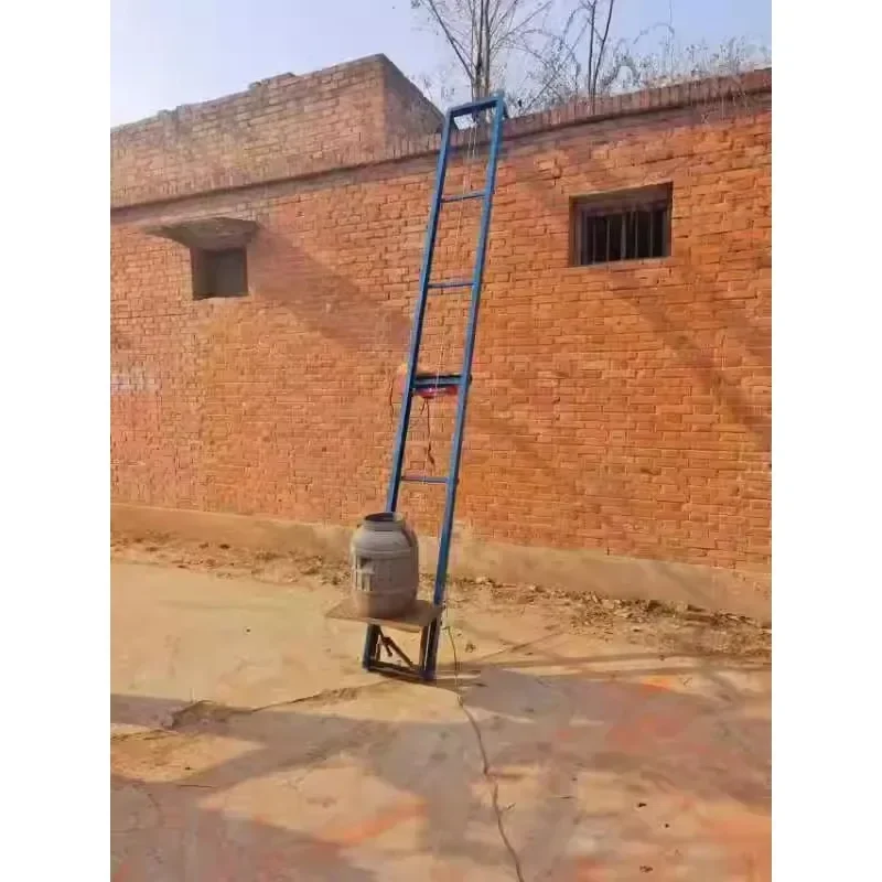 Electric Mobile Elevator Hoist Feeder Mobile Platform Vehicle-Mounted Cargo Loader Unloader Fish Pond Fish Lifter