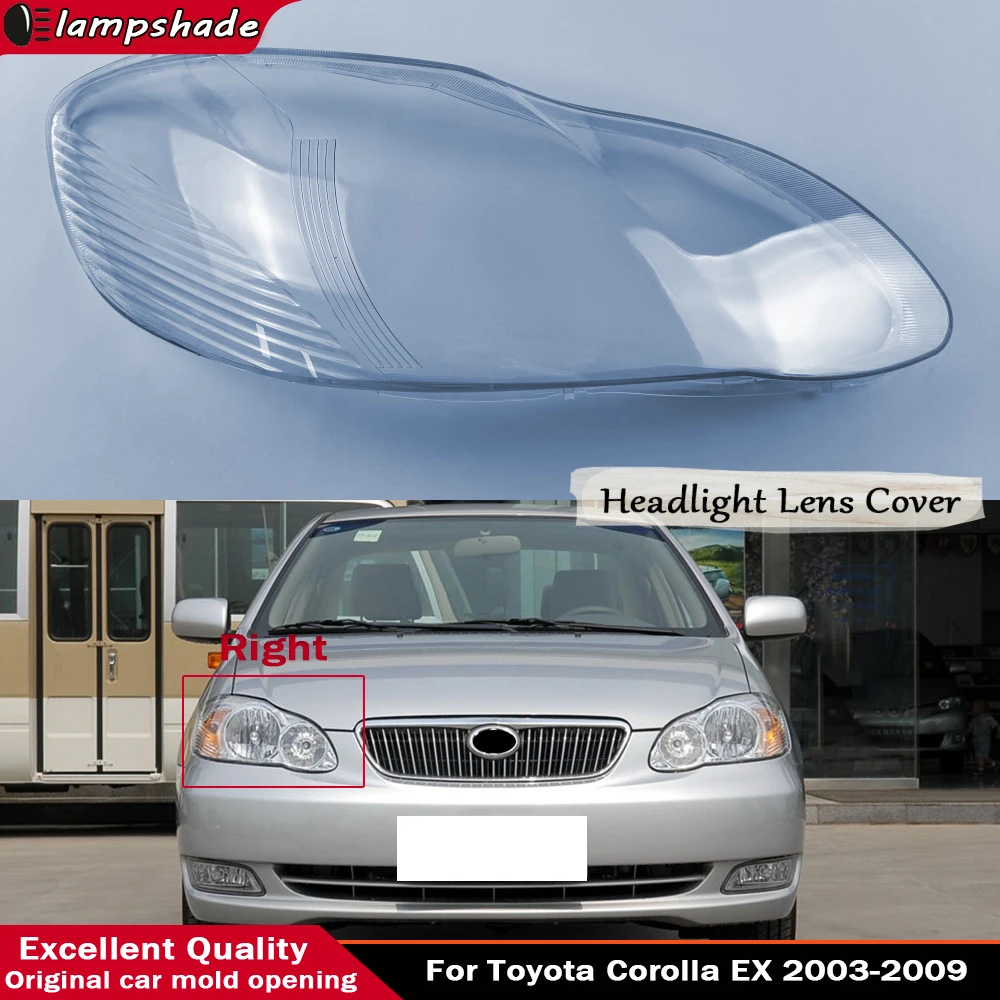 

Auto Car Front Headlight Cover Lens Glass Case Head Light Lamp Shell For Toyota Corolla EX 2003 2004 2005 2006 2007 2008 2009