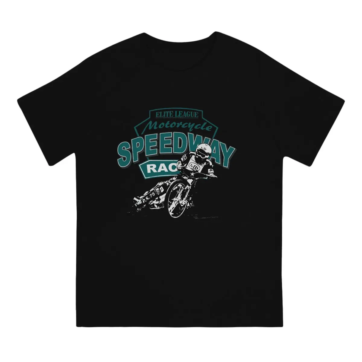 Motorcycle Racing Creative TShirt for Men Speedway Racing Round Neck Pure Cotton T Shirt Personalize Gift Clothes Tops