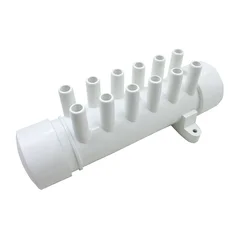 1.5 inch hydrotherapy air manifold, 12 hole split air pipe with plug, used in conjunction with air nozzle