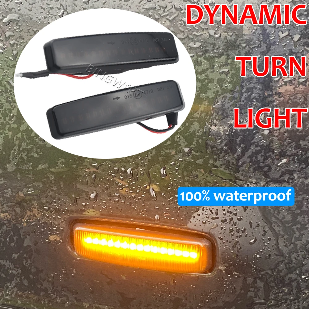 Flasher Flowing Water Blinker Flashing Light For BMW 5 Series E39 12/1995-06/2003 Side Marker LED Dynamic Turn Signal Light