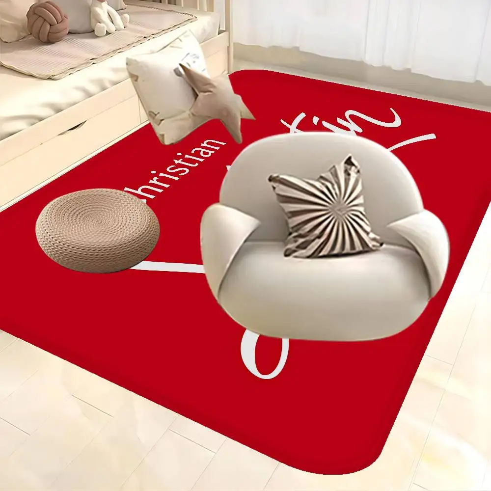 

Luxury C-ChristianES L-LouboutinES Logo Entrance Door Mat Nordic Style Home Doormat Bathroom-Toilet Mats Bedroom Hotel