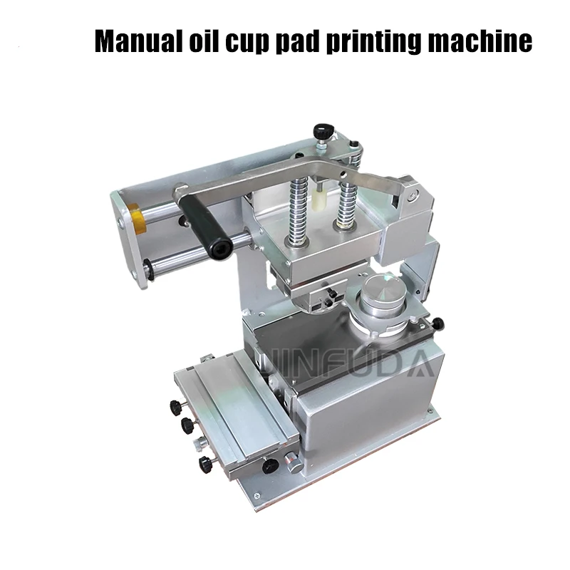Mini Potable Tampo Printer Ink Cup Close System Rigidity Manual Pad Printing Machine for Transfer Trademark Logo