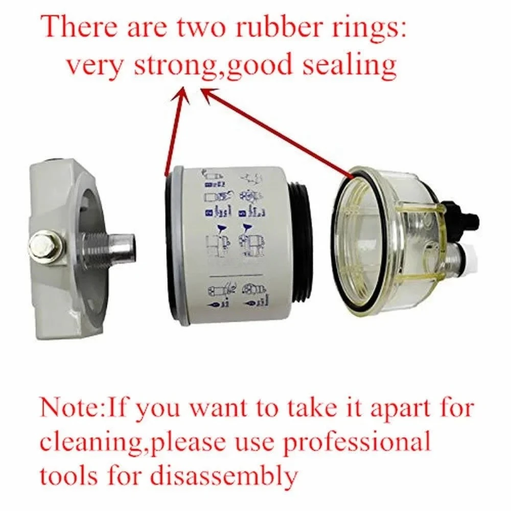 

R12T Fuel/ Water Separator Filter Engine for Racor 140R 120At S3240 Npt Zg1/4-19 Automotive Parts Complete Combo Filter