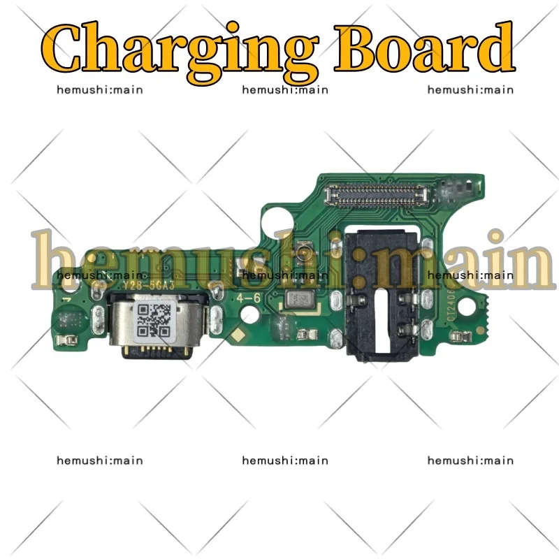 ل vivo Y28 5G شحن مجلس USB شحن ميناء ميكروفون موصل هيكلي اللوحة الرئيسية فليكس قطع غيار الكابل