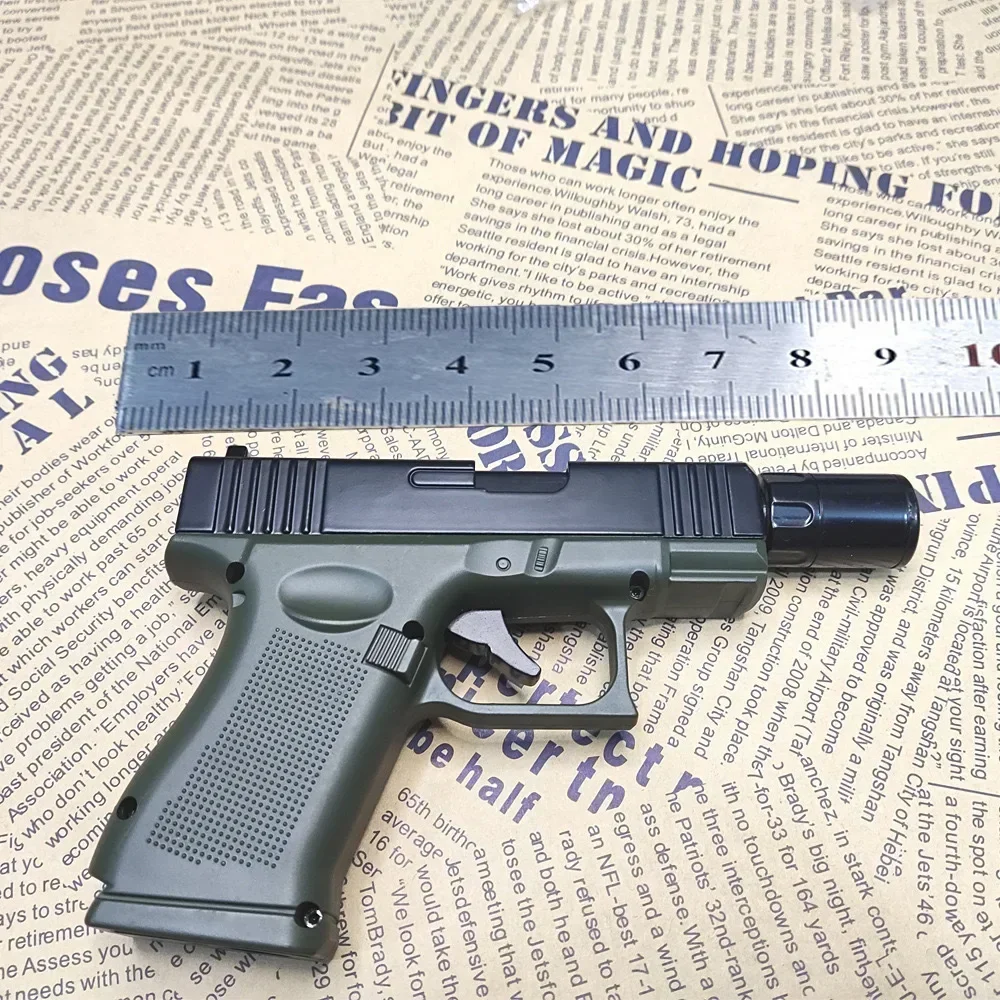 ولاعة غاز صغيرة إبداعية على شكل مسدس مقاومة للرياح لهب أزرق غير إطلاق ولاعة معدنية سيجار الكى هدية خارجية للرجال