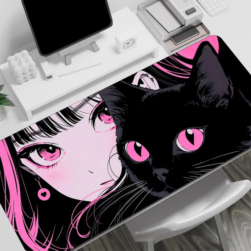 

Cat Girl Desk Mat Mouse table mat Mouse pads games playmat mousepad keyboard accessories Pad