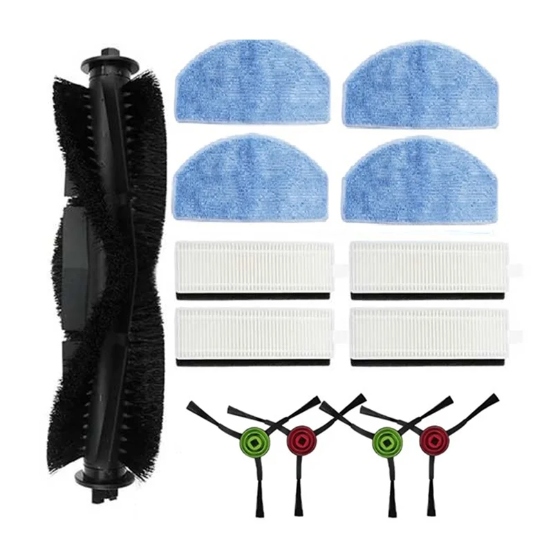 A65T-13Pcs สําหรับ Laresar Mars 01 /Lubluelu SL68 เครื่องกวาดอุปกรณ์เสริมหลักแปรงด้านข้าง Mop Filter