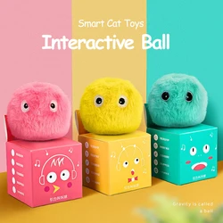 Smart Interactive Ball Cat Toys Automatic Bouncing Rolling Ball Cat Mint Ball Sound Grinding Bite Resistant Cat and Pet Products