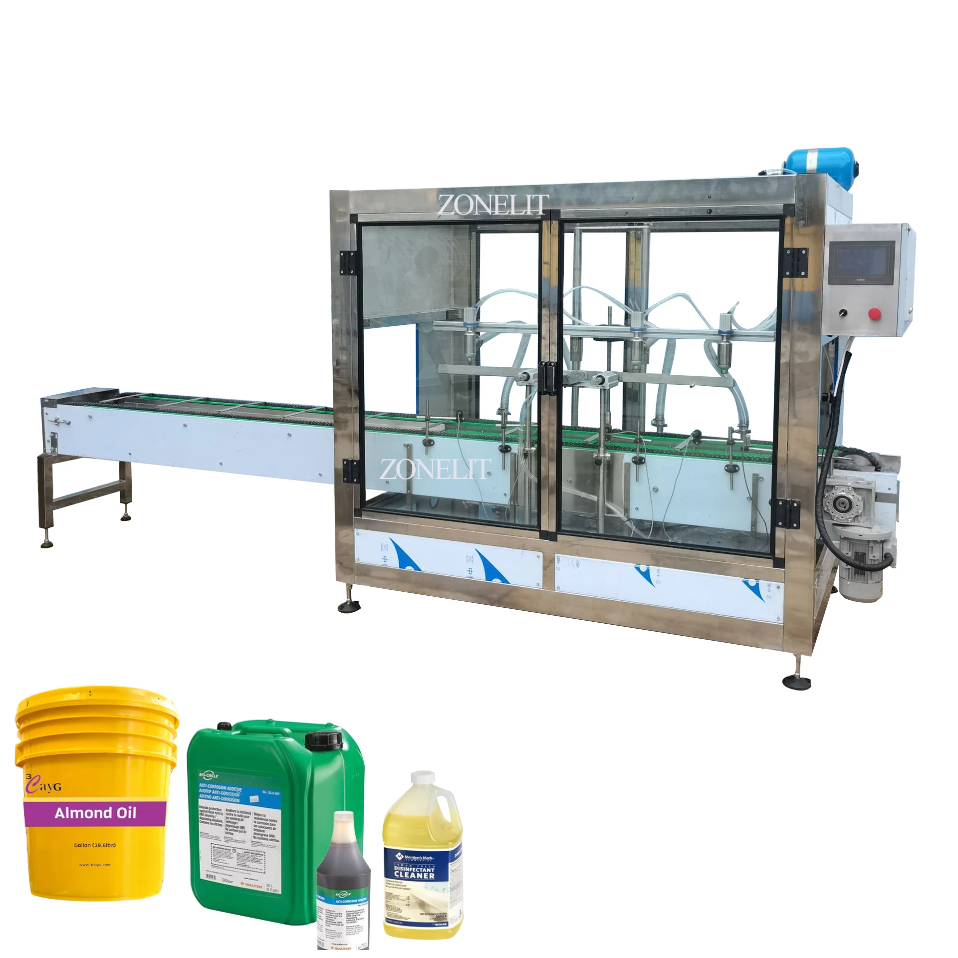 معجون زيت التشحيم الأوتوماتيكي جيري يمكن طبل تنظيف زجاجة زيت سائل آلات تعبئة السوائل 5000 مل