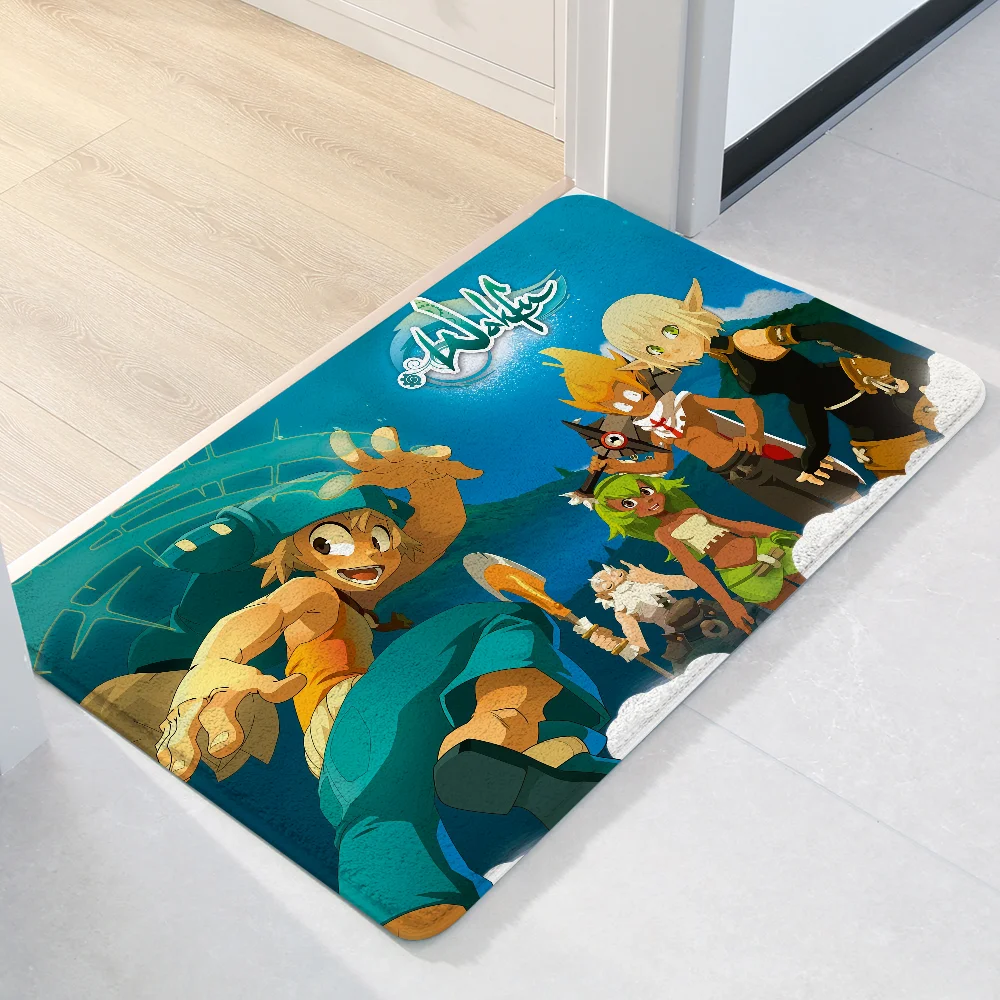 W-wakfu لعبة الكلمة حصيرة الرسم المطبوعة الفانيلا ممسحة للحمام المطبخ مدخل السجاد ديكور المنزل