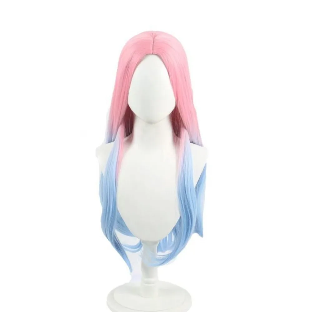 Alien Stage Mizi Wig - Clematis Pink Blue Cosplay Hair, การแสดงบนเวทีอนิเมะ, เส้นใยสังเคราะห์ทนความร้อน