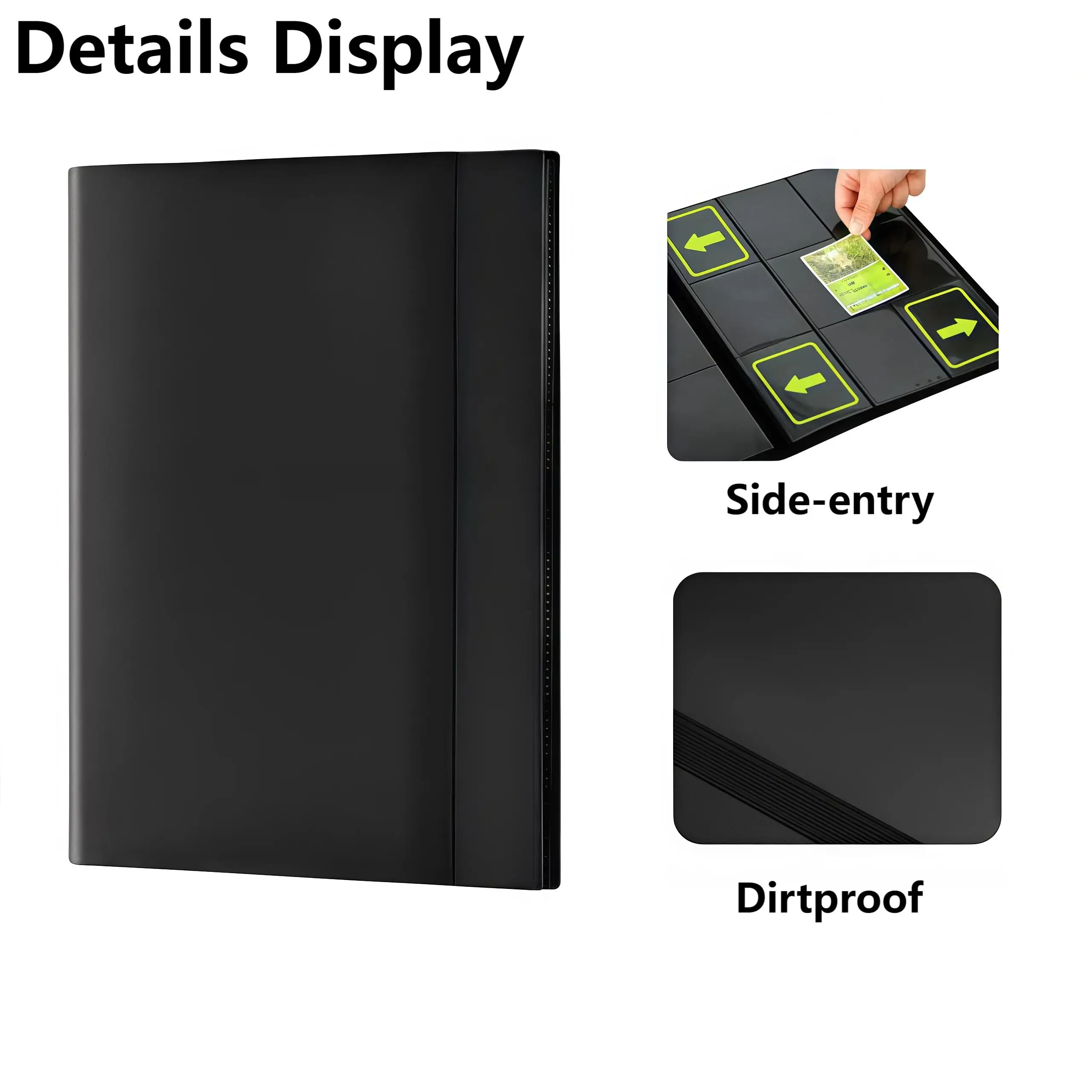 مجلد ألبوم تخزين متين 9/4 جيب، مناسب للعب والبطاقات الرياضية، يمكن أن يحمل 360/160 بطاقة، مع 20 لوحة قابلة للطي - مجلد بطاقات قابل للجمع، صندوق تخزين بطاقات الألعاب، مجلد بطاقات عالي الجودة، حامل بطاقات تذكاري، جامع متعدد البطاقات