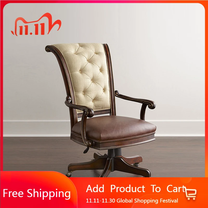 

Study Playseat Office Chair Mobile Modern Living Room Designer Office Chair Comfortable Arm Wooden Taburete Trendy Furniture