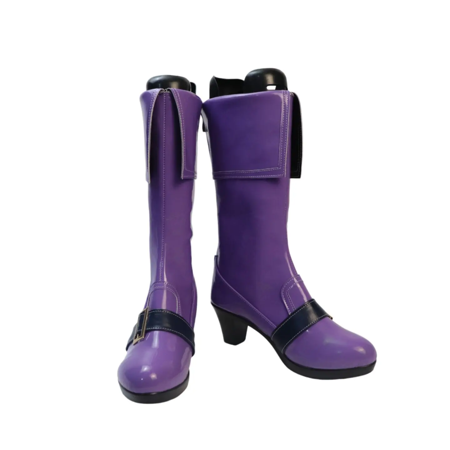 blue-archive-shimiko-cosplay-shoes-high-heel-purple-boots-custom-made-any-size