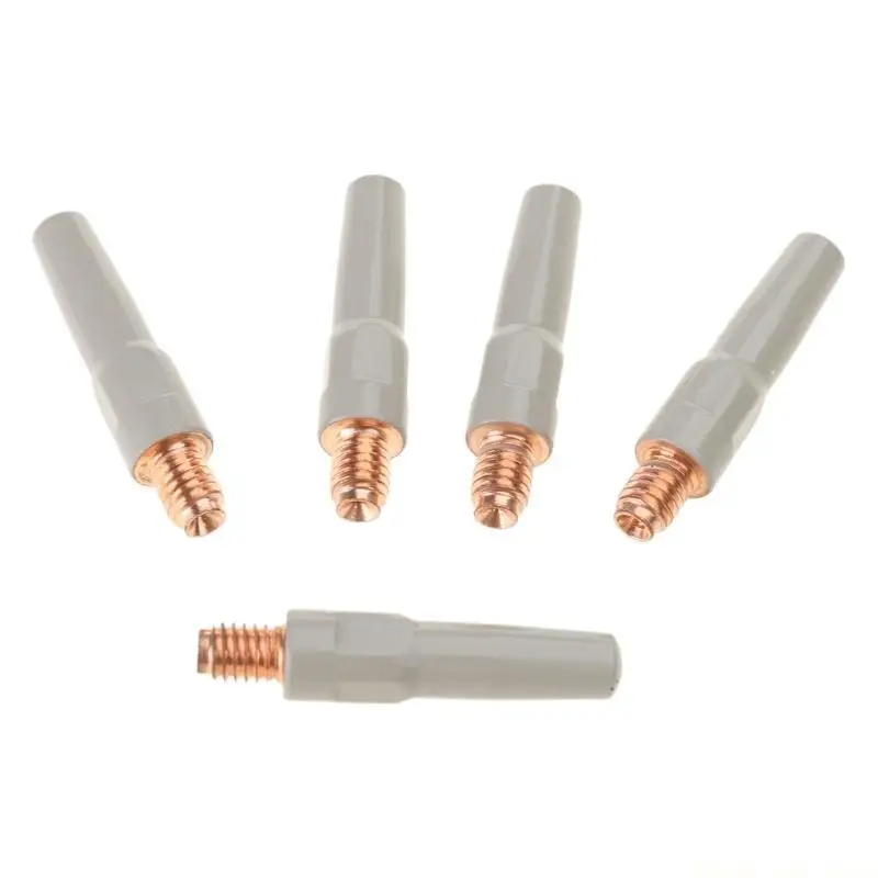 A2BE 5pcs 40mm Conductive Nozzles With Special Coating For Improved Wear Resistance In Safe Welding Better Heat Dissipation