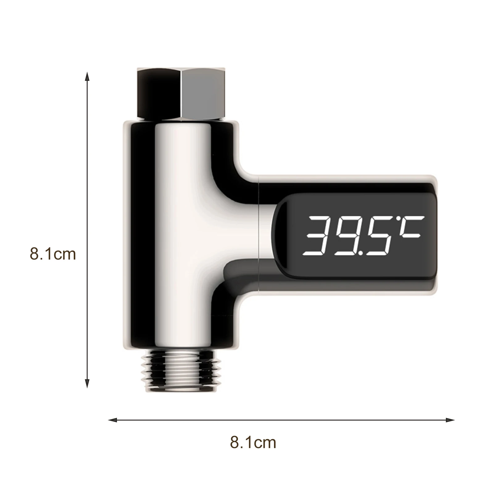 Baby Water Temperature Monitor LED Display Quick Measurement 360 Rotation Anti-Leaking Water Temperature Monitor Shower Products