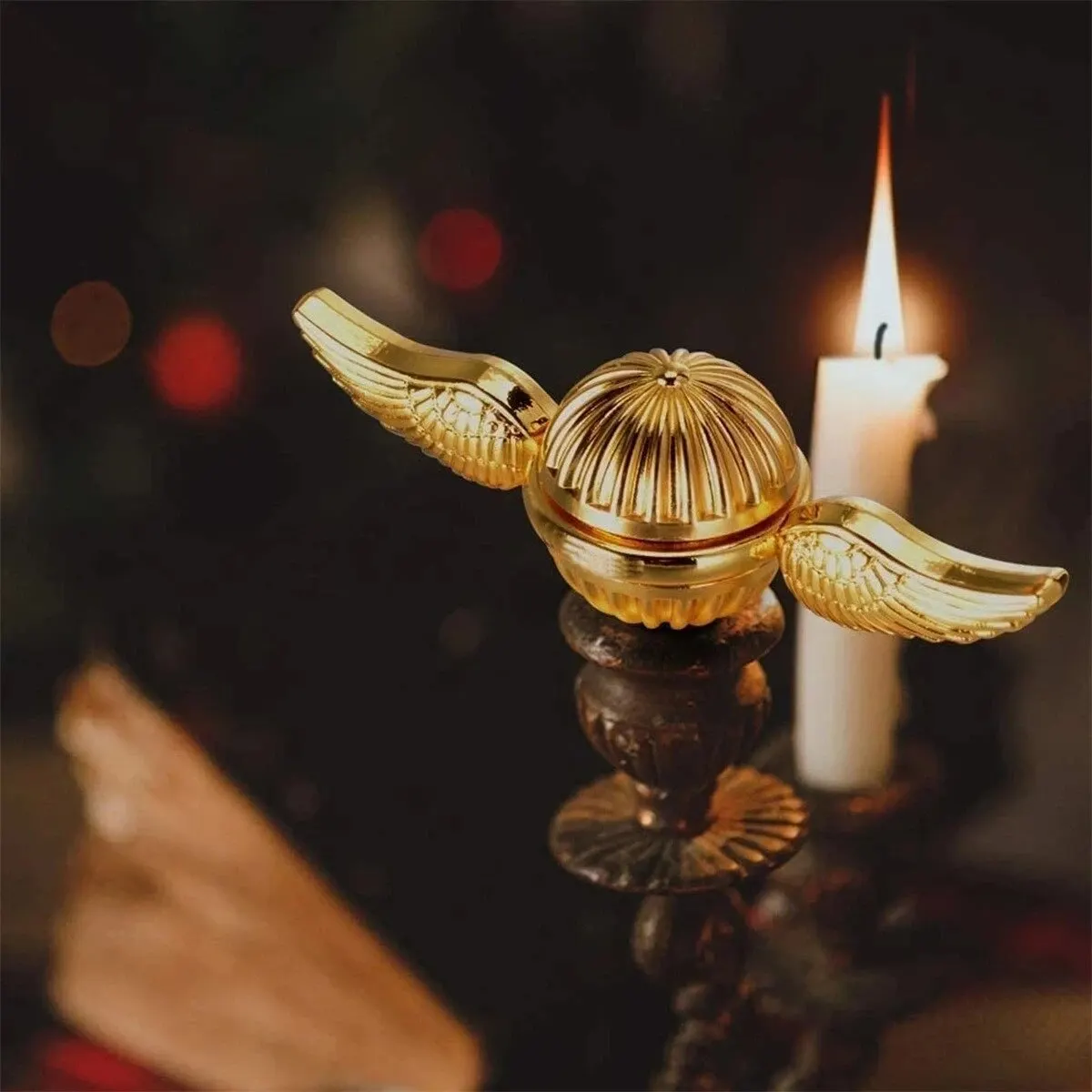 Golden Snitch Cupid Fidget Spinner Antistress Hand Rotation Fidget Toys Angel Wings Hand Spinner For Kids Children Gifts