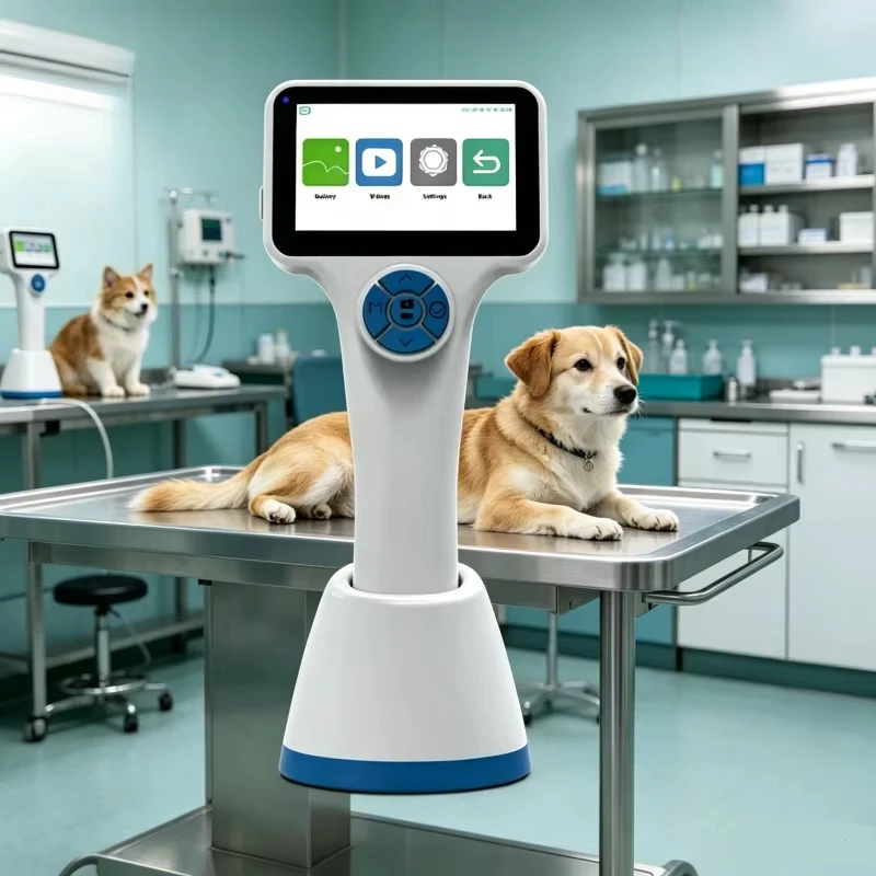 Portable Veterinary Otoscope Endoscope,  memory for pet ear and larynx clinical examination