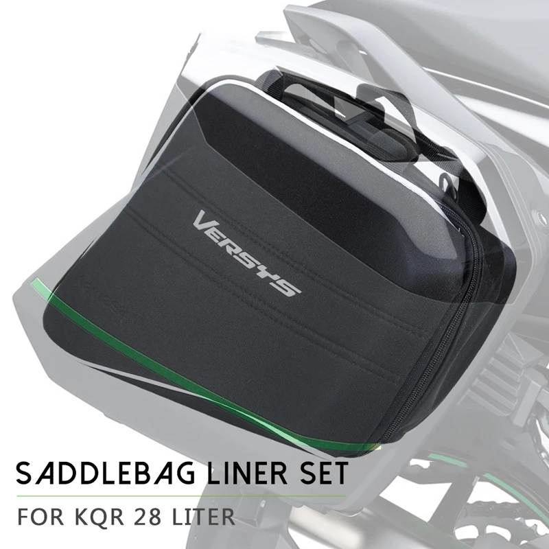 For Kawasaki Versys 1000 650 Ninja 1000 H2 SX For KQR 28L Hard Saddlebag Liner Set Saddle Bags Travel Trunk Bag ​luggage bags