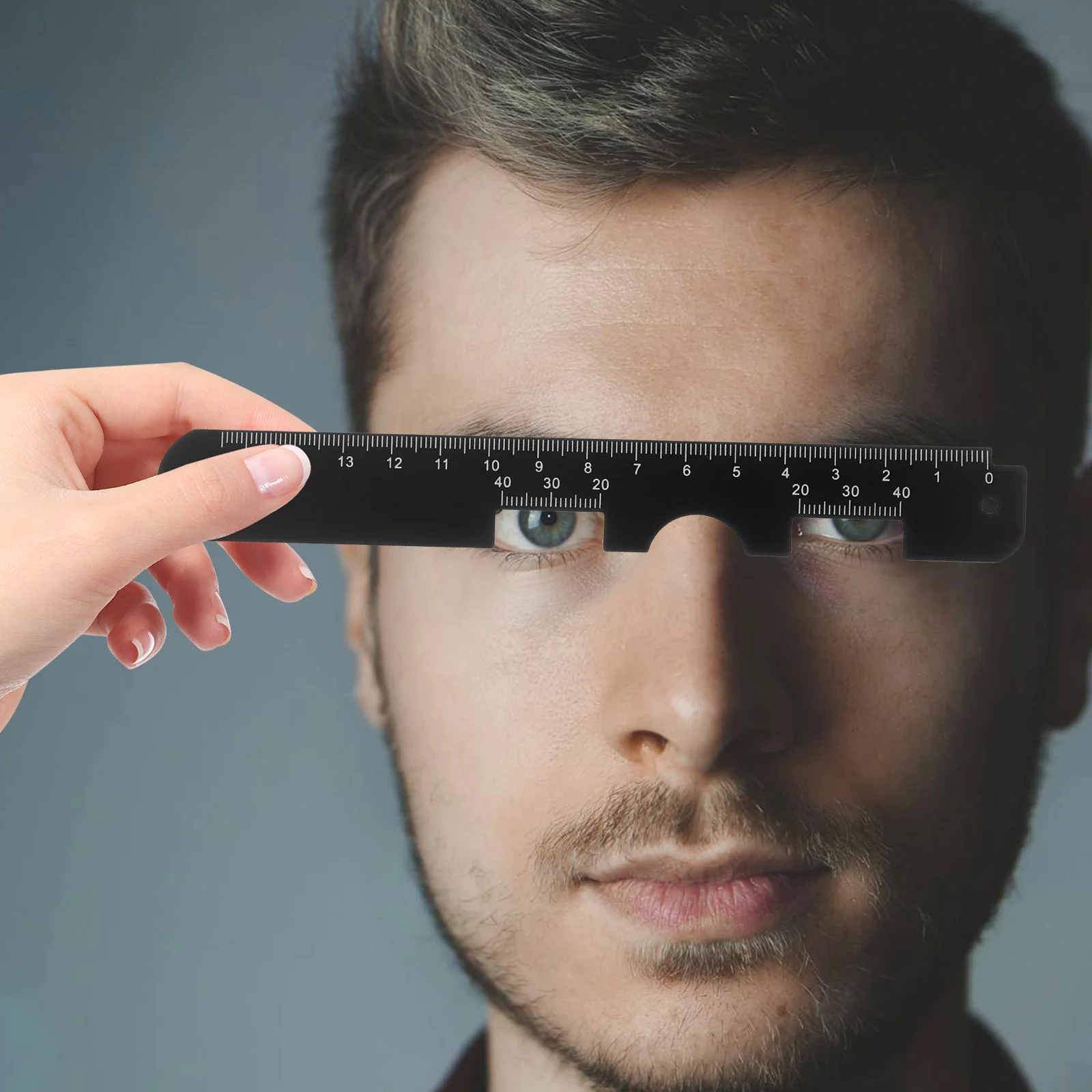 Multifunctional Depth Meter Pupil Distance Ruler Glasses Measuring Eye Distances Student