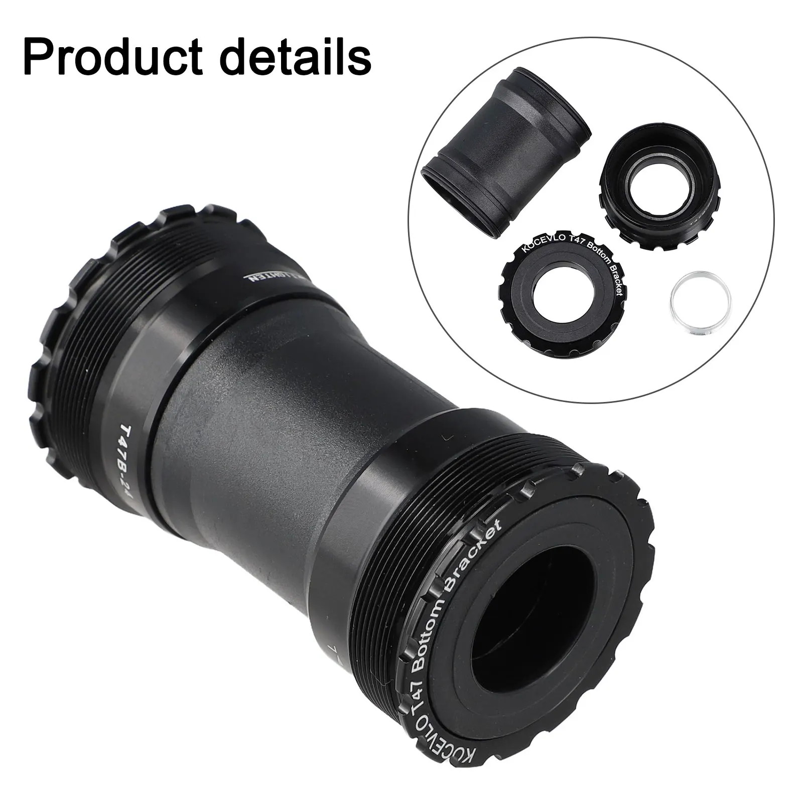 

Bicycle Parts T47 Bottom Bracket Length 86.5mm 47mm Outer Diameter 86.5mm Length Compatible With T47-24 Lightweight Design