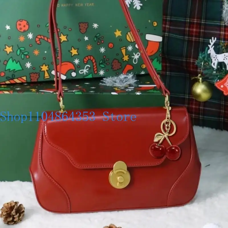 652F Unique Cherry Keychain Accessory Trendy Bag and Management Hangers Ornament