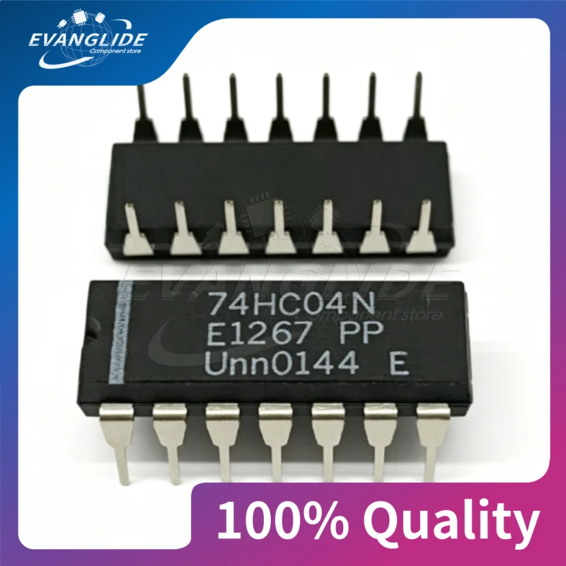 5 PCS/LOT BRAND NEW 74HC04N 74HC04 DIP Inverter