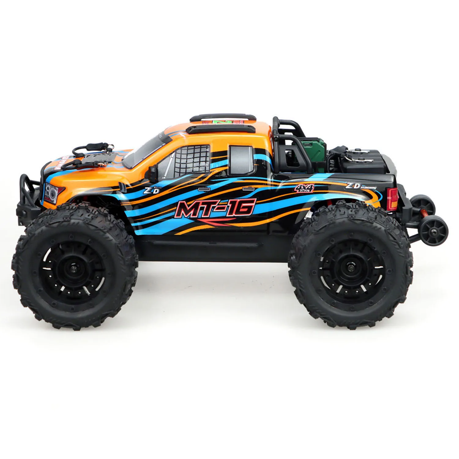 1/16 ZD Racing MT16 RC Big Tire Truck 4x4 Ferngesteuertes Offroad-Fahrzeug 2845 Bürstenloser Motor 35A ESC Akku RTR Modellauto – Detail 11