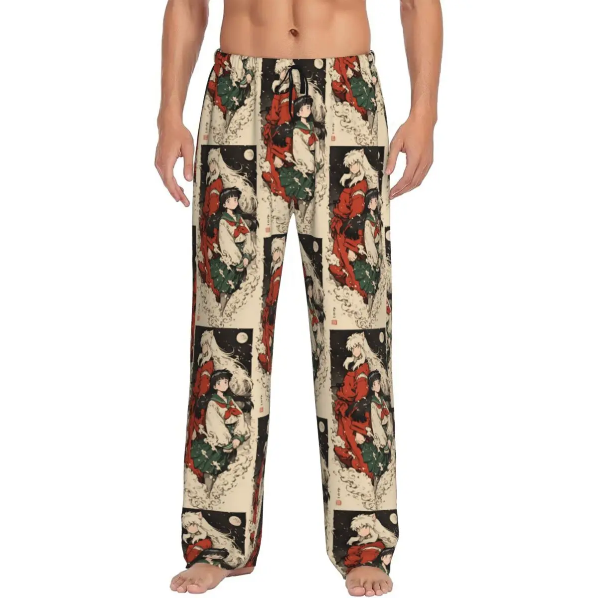 calcas-de-pijama-masculinas-personalizadas-i-inuyashaes-anime-estampadas-calcas-de-dormir-com-bolsos