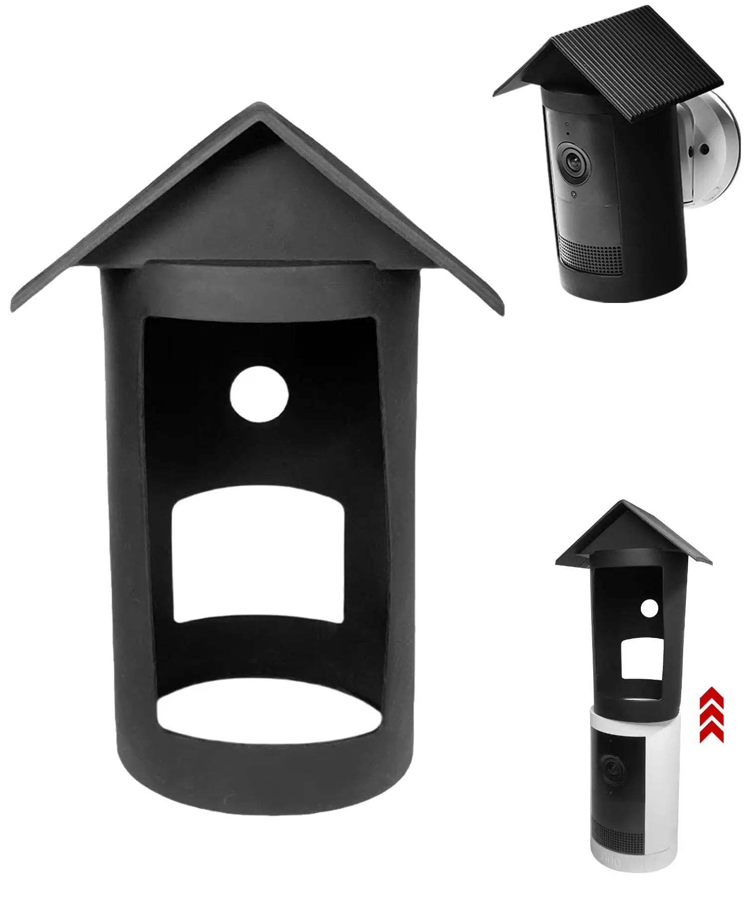 Silicone Cover for Outdoor Camera – Weatherproof, Shock-Absorbent Protective Case, Camouflage Design & Full Port Access (Compat