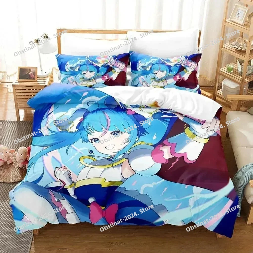 

3D Anime Kawaii Girls Sora Harewataru Bedding Set Single Twin Full Queen King Size Bed Set Adult Kid Bedroom Duvet cover Sets