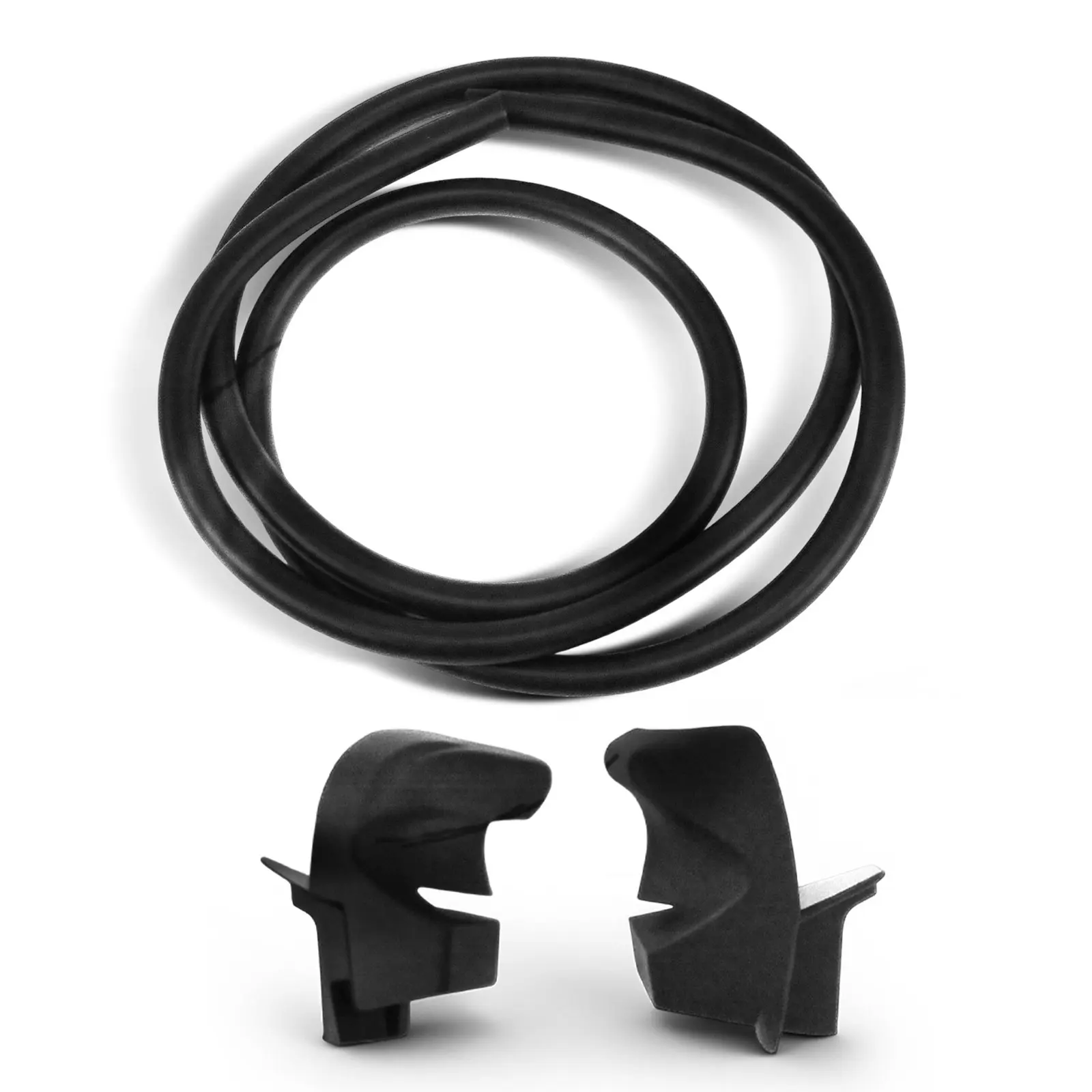 A-Premium Hardtop Corner Weatherstrip Seal & 2pcs Center Trim Molding for Jeep Wrangler 1987-1995