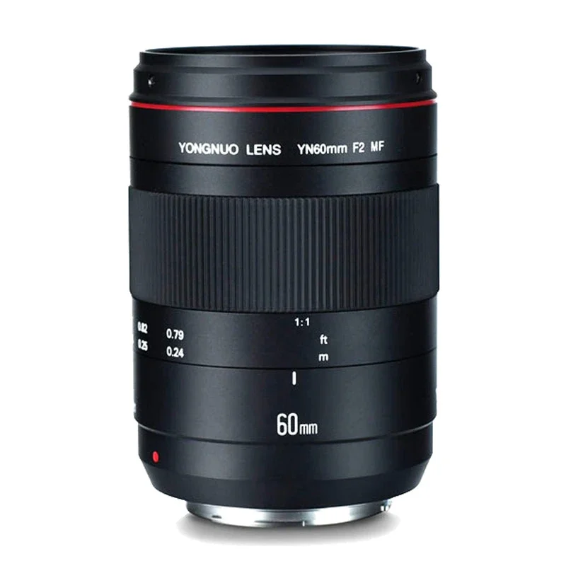 2026 YONGNUO YN60mm F2 Manual Focus Macro Lens for 6D 5D4 5D3 5D2 700D 600D 550D 1100D 1200D T3i T5 T5i DSLR Camera