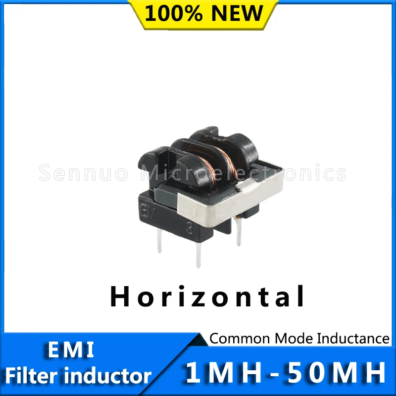 5Pcs UU9.8 UF9.8 Common Mode Choke Inductor 470uH 1mH 5mH 10mH 20mH 30mH 40mH 50mH For EMI Filter Common Mode Inductor