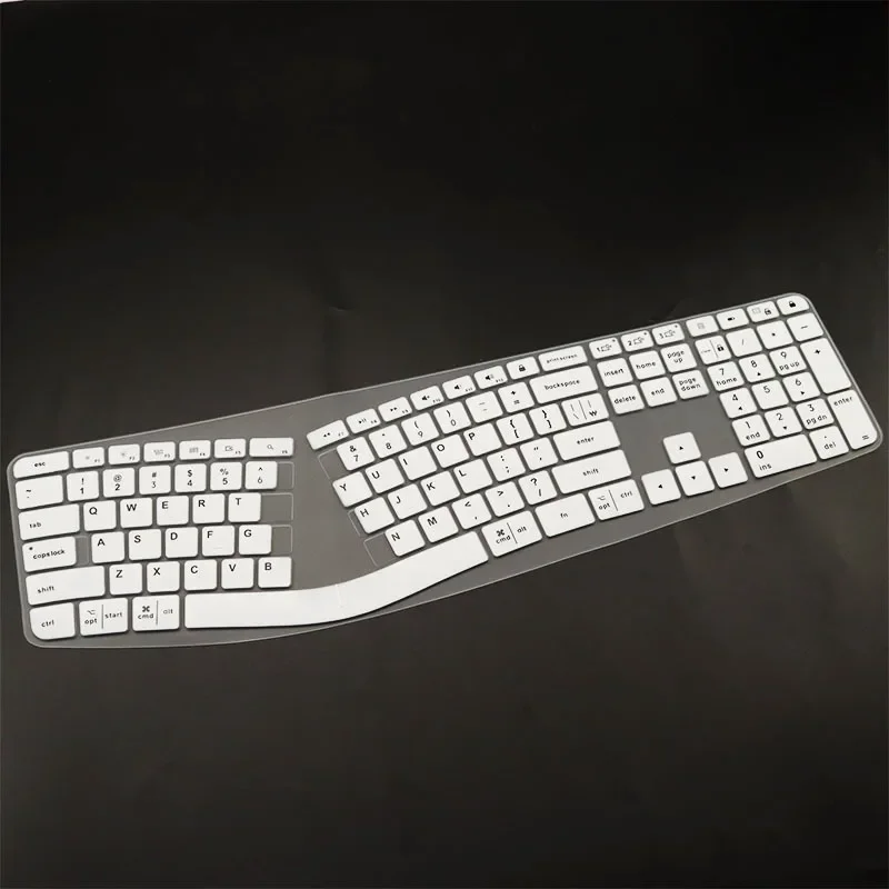 Waterproof Dustproof Skin for Logitech ERGO K860 Split Keyboard with Ergonomic Wrist Rest for Long Hours of Typing