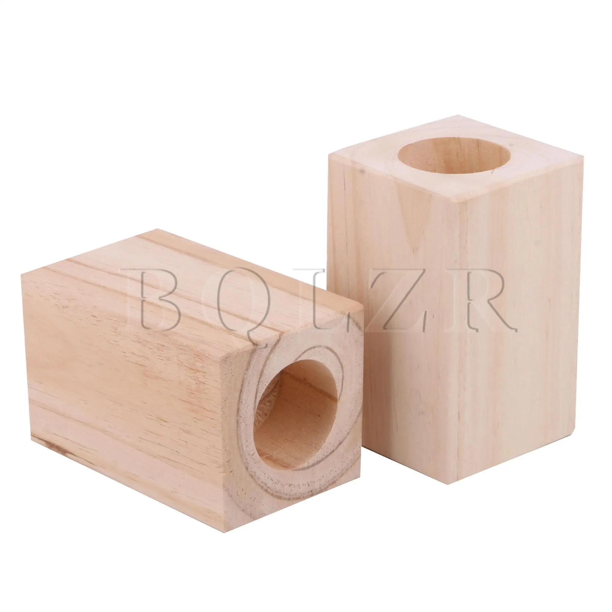 BQLZR 2 PCS Furniture Lifters Risers Round Hole for Bed Table Sofa 5cm Dia