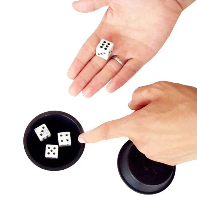 Super Flying Dice (Black Box) for Party as Beginners Magical Props for Dice to Fly Magically Interactive Dice Game Magic Tricks