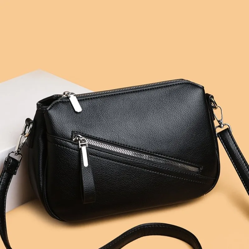 

Diaper Bag Classic Casual Leather Tote Luxury Designer Crossbody Purse For Women Elegant Textured Vintage Handbag