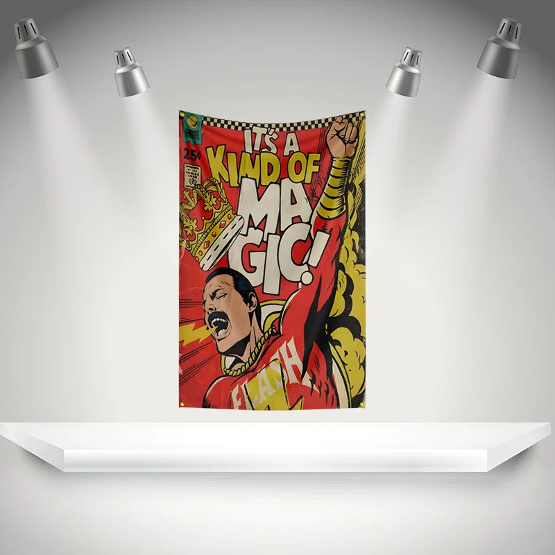 The Q-Queen Flag Rock Music Band Banner   HD Printing Tapestry Exhibition, Music Band Fans, Garage Decor