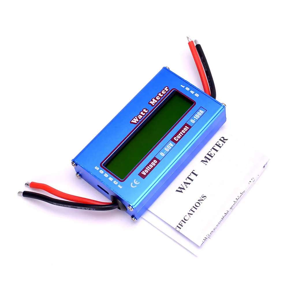 Digital LCD DC 60V 100A Balance Voltage Battery Power Analyzer RC Watt Meter Wattmeter Tester Checker Balancer Charger RC Tools