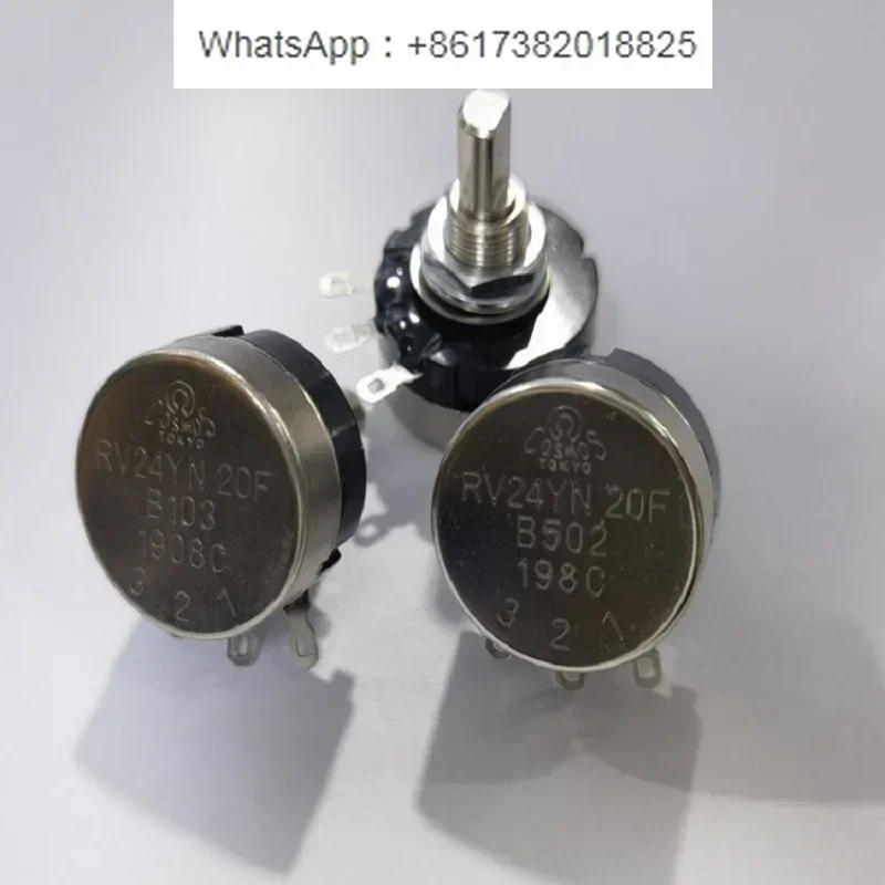 

10 шт. потенциометр с одним поворотом RV24YN-20F-B502-5K/10k игровая консоль, посвященный половинным валом 20 мм