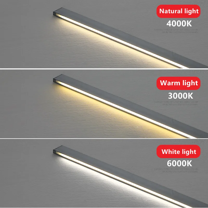 Ultra-thin LED Cabinet Strip Light Surface Mounted Aluminum Profile Wardrobe 45 Degree Oblique Lighting Front Hidden Shelf Lamp