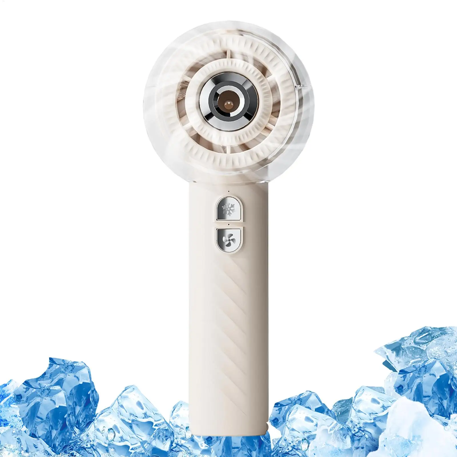 Mist Fan 3-Speed Rechargeable Cooling Battery Operated Mini Portable Fan For Sports Travel Camping Hiking Fishing Summer Beach