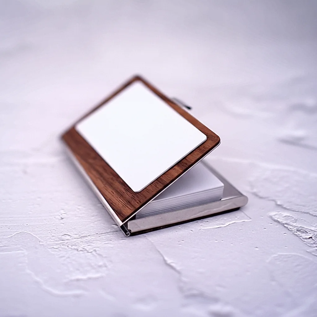Creative Stainless Steels Business Card Holder Portable Practical Credit Card Box Minimalist Bank Card Holder Office