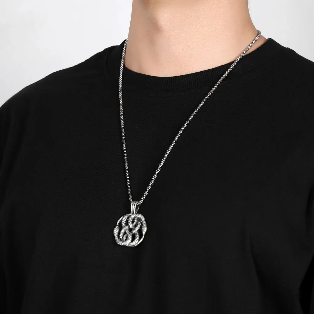 Hip Hop Pure Tin Hanger Ketting Ins Stijl Vintage Roestvrij Stalen Ketting Sieraden voor Mannen