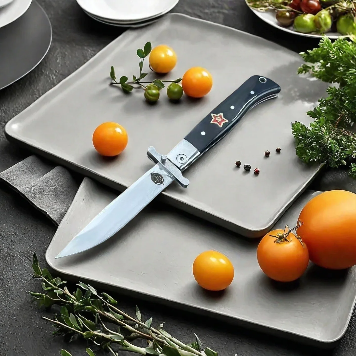 

Русский Финка НКВД 440C Стальное лезвие Карманный нож Фруктовый нож Универсальный складной нож Кухонный универсальный инструмент для папок