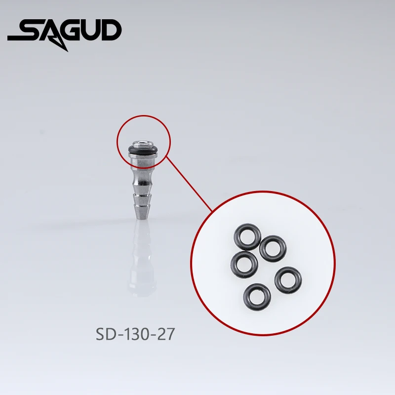 SAGUD Seal O-Rings 5Pcs/Set Airbrush Accessories for SD-130 SD-131 Series Spray Gun Air Brush Nozzle Backup Parts Repair Tool