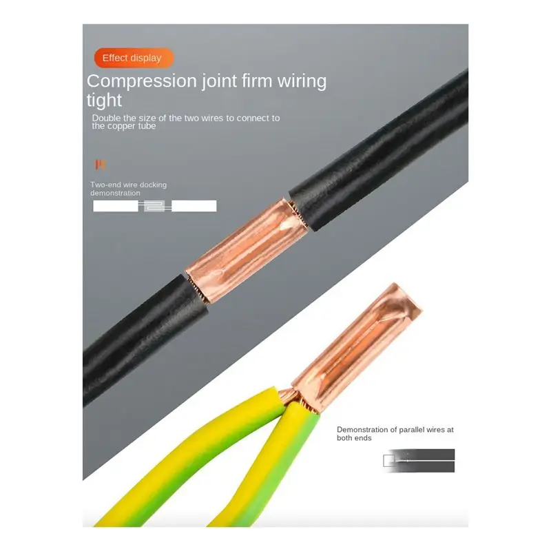 ^Arrival Copper GT Small Copper Tube Connecting Tube Wire Connector Terminal Connector Set Box