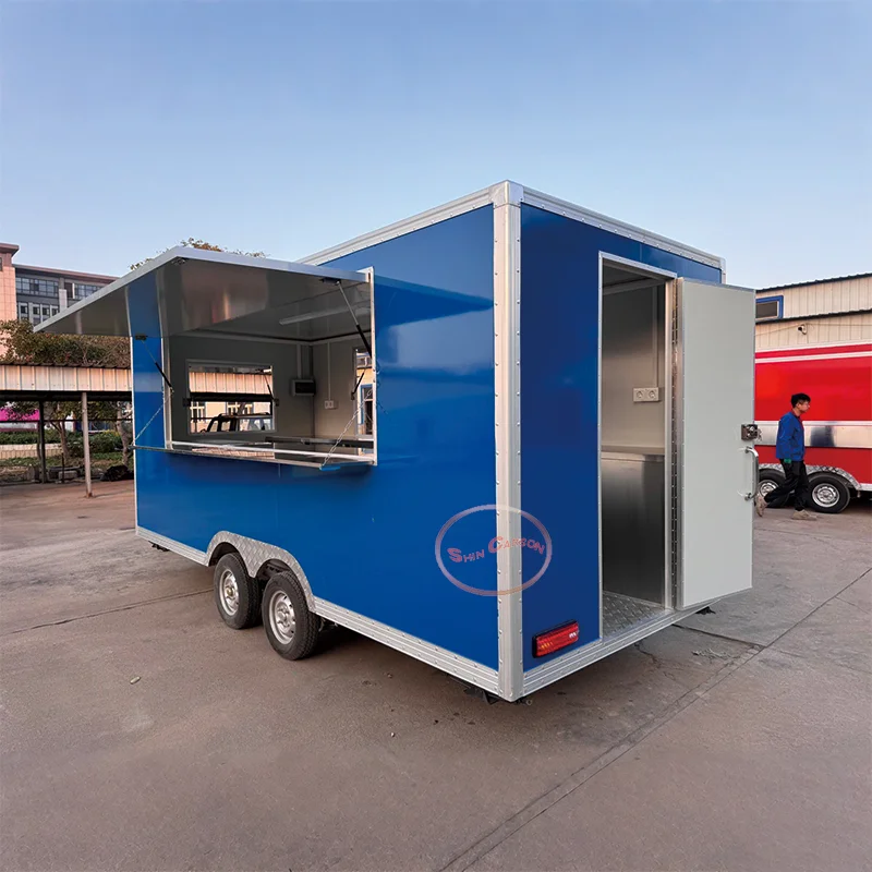 

Outdoor Food Trailer Mobile Portable Sturdy Durable Kitchen on Wheels for Catering Events